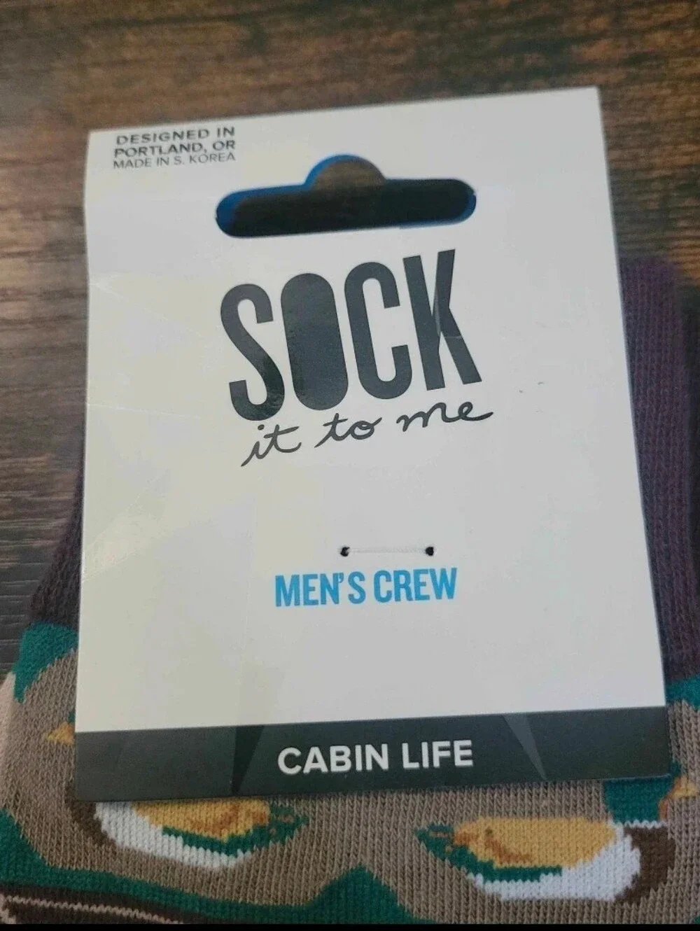 Sock It To Me Cabin Life Socks Bear Cabin Crew Socks NWT Outdoorsy Gift